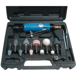 Druckluft-Einhandstabschleifer-Set 15-tlg.