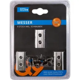 Messer 9 Stück inkl. Schrauben